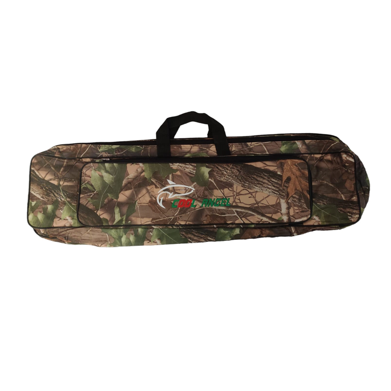 Husa camuflaj cu 2 compartimente si 1 buzunar, 85 cm
