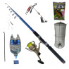 Set lanseta telescopica Fishing 2.7 m, mulineta LC 140 , nada si accesorii