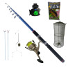 Set lanseta telescopica Fishing 3.6 m, mulineta LC 140 , nada, senzor Fish si accesorii
