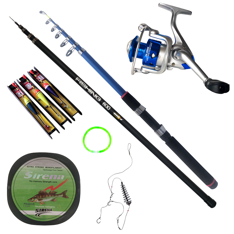 Set varga Fishing 6 m, lanseta Fishing 2.7 m, mulineta AK 3000 si accesorii