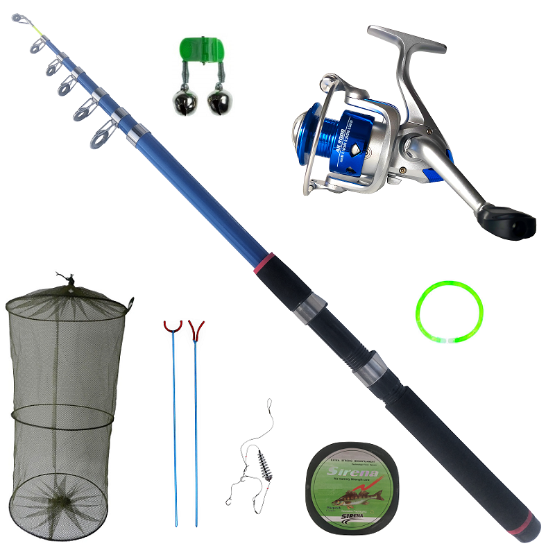 Set lanseta telescopica Fishing 3.6 m, mulineta AK 3000 si accesorii